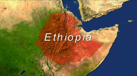 Zooming Into Ethiopia Stock Footage 449110