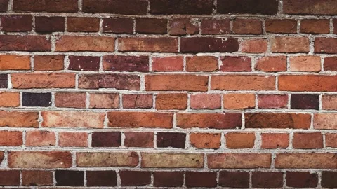 Zooming flat red wall of an old loft style building Stock Footage 145775069