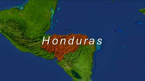 Zooming Into Honduras Stock Footage 449201