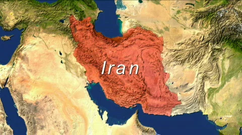 Zooming Into Iran Stock Footage