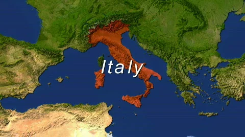 Zooming Into Italy Stock Footage 449358