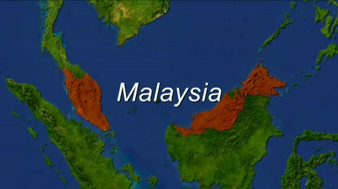 Zooming Into Malaysia Stock Footage 449539