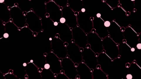 Zooming Metallic Network connecting , camera zooming out, RED 02 Stock Footage 316180510