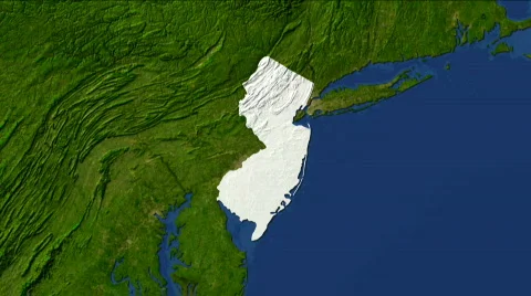 Zooming into New Jersey Stock Footage 449729
