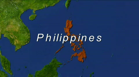 Zooming into The Philippines Stock Footage 449817
