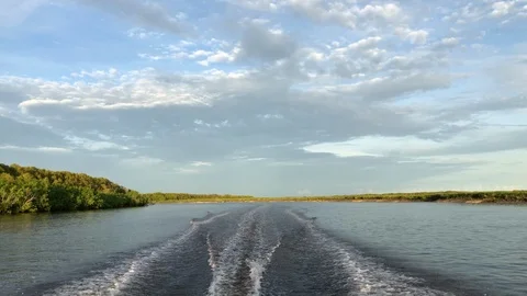 Zooming on the river. Stock Footage 104546196
