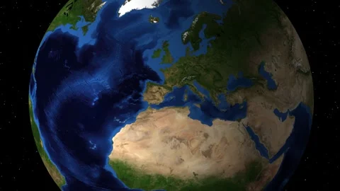 Zooming In on Spain from Space 库存影片 262291748