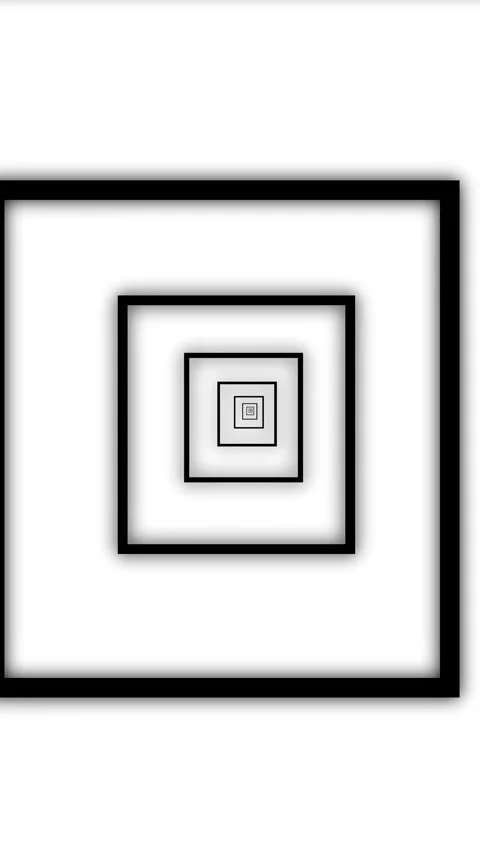 Zooming Square Outline Animation  Stock Footage 316471724