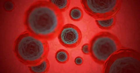 Zooming through molecular level towards some cells Stock Footage 100612311