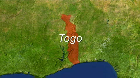Zooming into Togo Stock Footage
