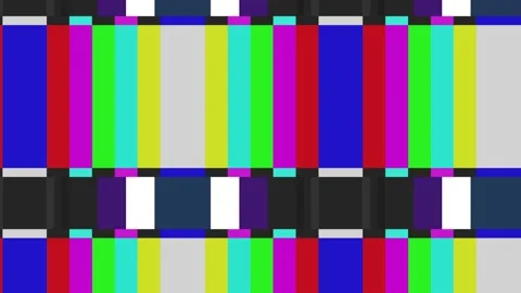 Zooming tv bars test background Stock Footage 102860976