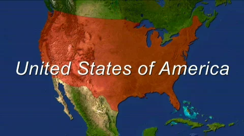 Zooming into the USA Stock Footage 450000