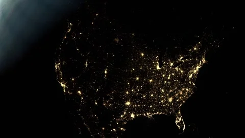 Zooming in on the USA from the space animation Stock Footage 341032499