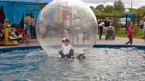 Zorbing Stock Footage 24754830