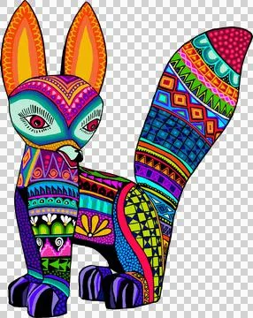Zorrita alebrije fox Stock Illustration