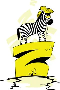 Zorro Zebra Stock Illustration