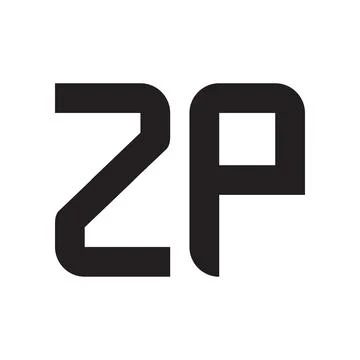Zp initial letter vector logo icon Stock Illustration