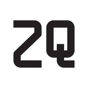 Zq initial letter vector logo icon Stock-Illustration