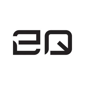Zq initial letter vector logo icon Ilustração Stock