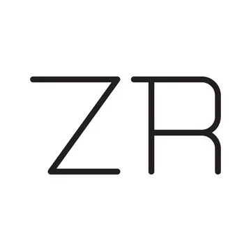 Zr initial letter vector logo icon Stock-Illustration