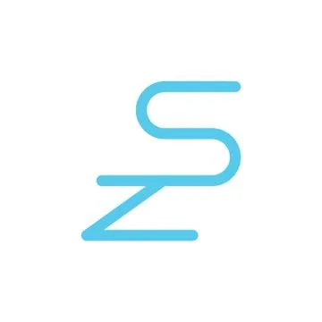 Zs initial letter vector logo icon Stock Illustration