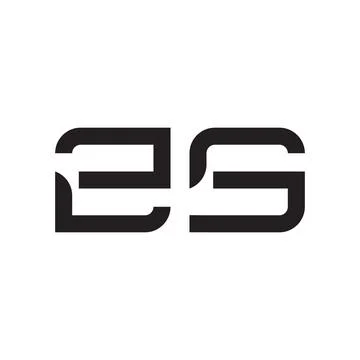 Zs initial letter vector logo icon Stock Illustration