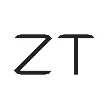 Zt initial letter vector logo icon Stock Illustration