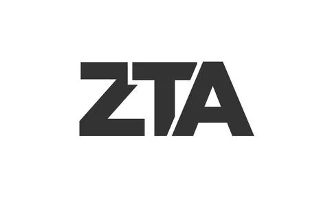 ZTA logo design template with strong and modern bold text. Initial based ve.. Stock Illustration