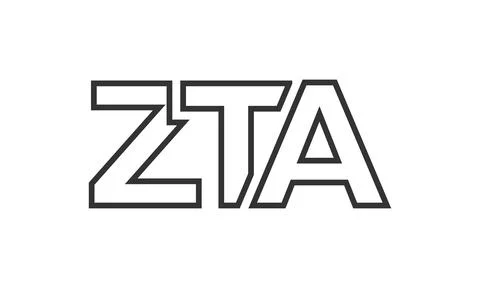 ZTA logo design template with strong and modern bold text. Initial based ve.. Stock Illustration