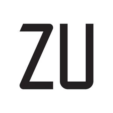 Zu initial letter vector logo icon Stock-Illustration