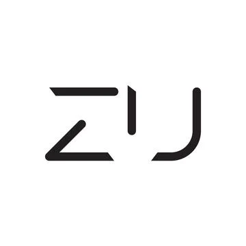 Zu initial letter vector logo icon Stock Illustration