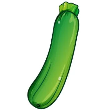 Zucchini cartoon Stock Illustration