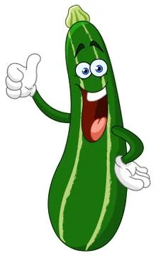 Zucchini cartoon Stock Illustration