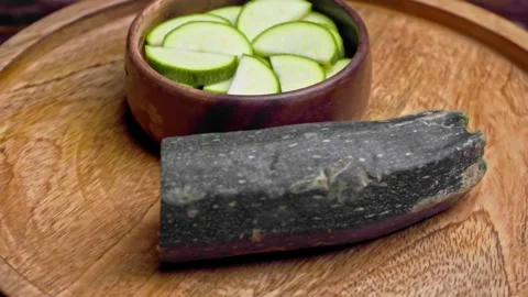 Zucchini (Courgette) Stock Footage 300171932