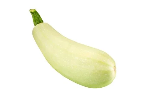 Zucchini , Courgette or Vegetable marrow isolated on white. Foto stock