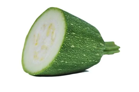 Zucchini in a cut isolated Foto stock