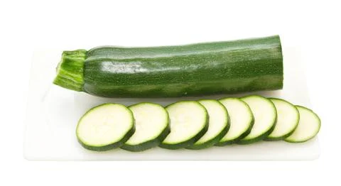 Zucchini isolated on a white background Stock Photos