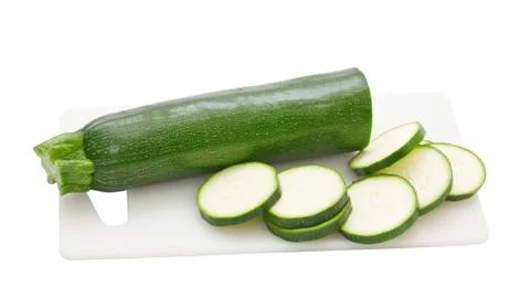 Zucchini isolated on a white background Stock Photos