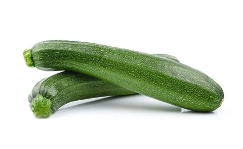 Zucchini isolated on white background Stock Photos