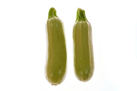 Zucchini isolated on white background Stock Photos