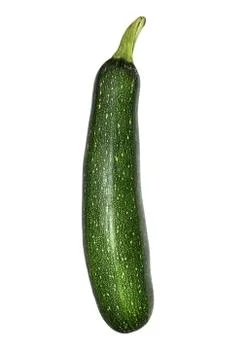 Zucchini isolated on white background. Stock Photos