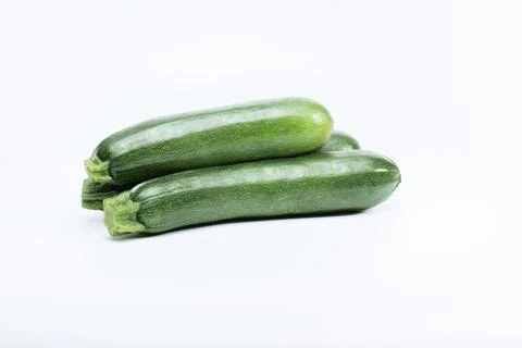 Zucchini isolated on white background Stock Photos