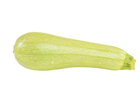 Zucchini isolated on a white background. Useful product, vegetable. Stock Photos