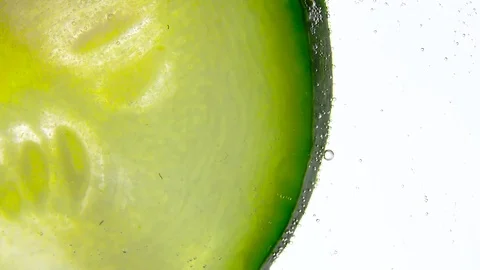 Zucchini macro, isolated on white background Stock Footage 75675884