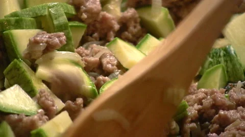 Zucchini with meat Stock-Footage 4257830