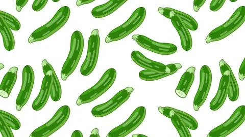 Zucchini pattern graphic design Stock Illustration