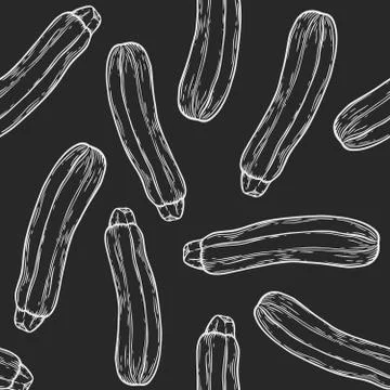 Zucchini pattern Stock Illustration