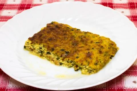 Zucchini pudding Stock Photos