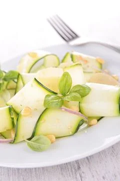 Zucchini salad Stockfoto's