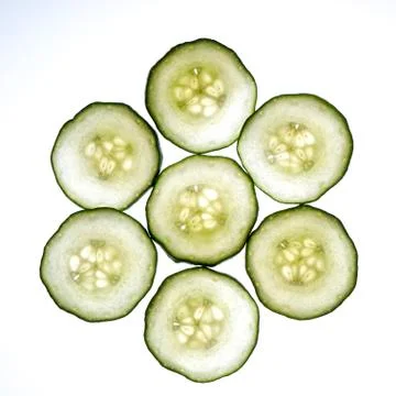 Zucchini slices Stock Photos